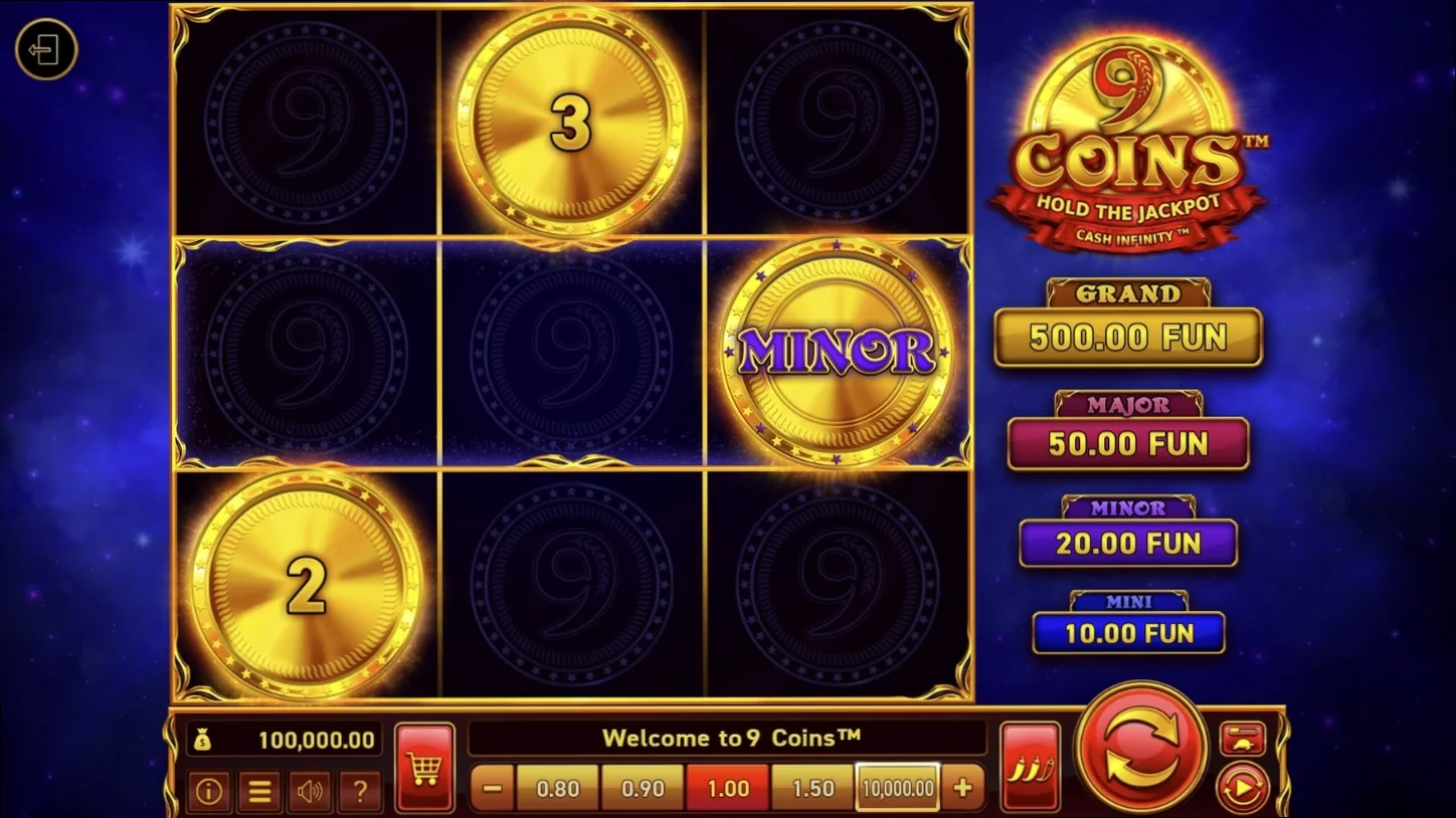 9 Coins von Wazdan