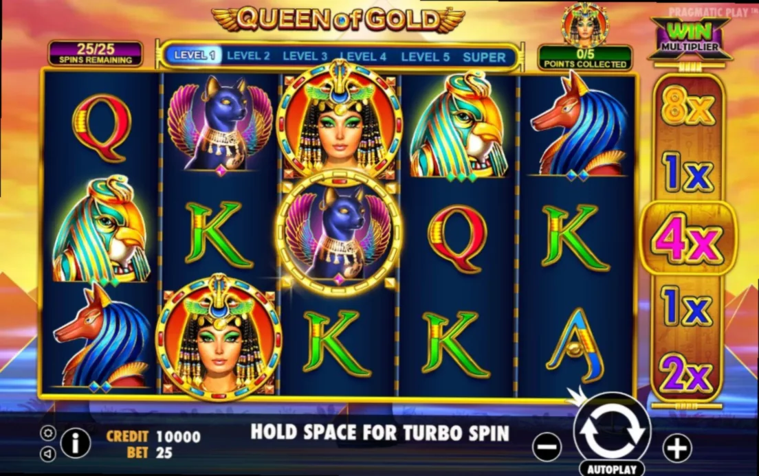 Queen of Gold von Pragmatic Play